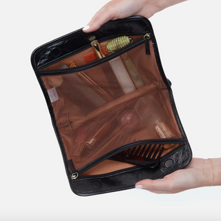 Leather Large Beauty Bag - dolly mama boutique