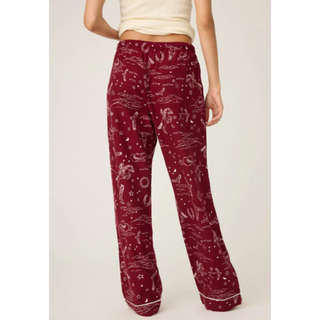 Cowboy Print Flannel Pant - dolly mama boutique
