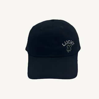 Rachel Cap with Crystal "Lucky" Clover - dolly mama boutique