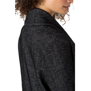 Herringbone Car Coat - dolly mama boutique