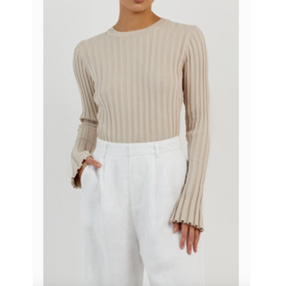 Fitted Rib-Knit Top