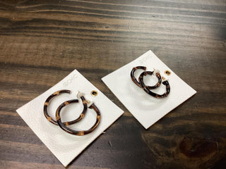 Bamboo Hoop Earrings 100343