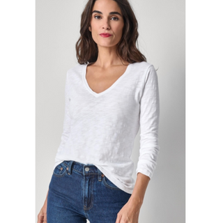 Long Sleeve V-Neck Top