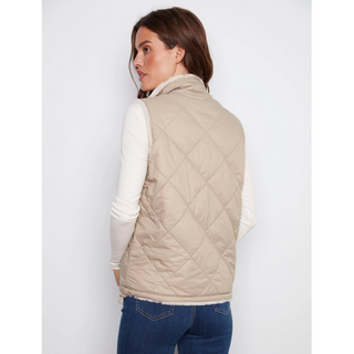 Reversible Nylon & Fur Vest
