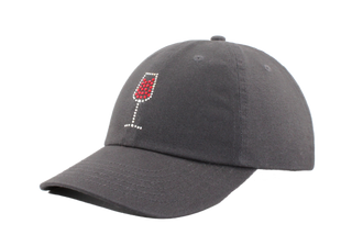 Rachel Cap with Crystal Red Wine Glass