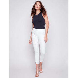 Asymmetrical-Cuff Jean with Side Slit - dolly mama boutique