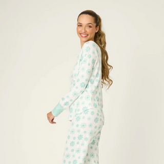 Snowflake Wishes V-Neck Jammie Top