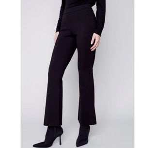 Solid Flare-Leg Pant - dolly mama boutique