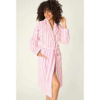 Striped Terry Robe - dolly mama boutique