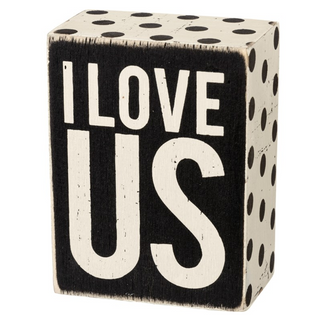 Box Sign "I Love Us" - dolly mama boutique
