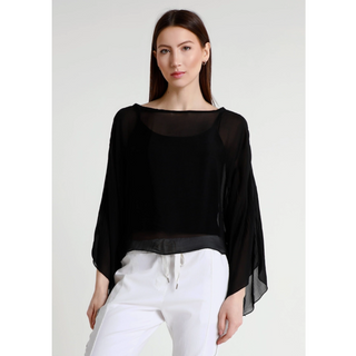 Sofita Cropped Silk Kaftan