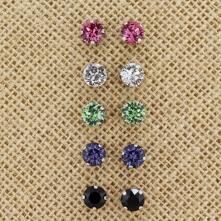 Small Round Studs - Silver - dolly mama boutique