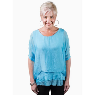 Adriana Double Raw-Edge Top