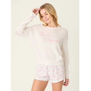 "Bon Voyage" Textured Pullover - dolly mama boutique