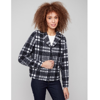 Boucle Plaid Short Jacket