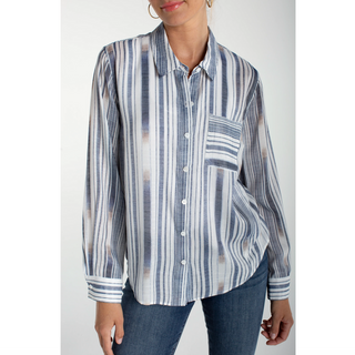 Long-Sleeve Striped Shirt - dolly mama boutique