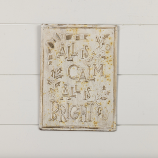 Gold "All is Bright" Sign