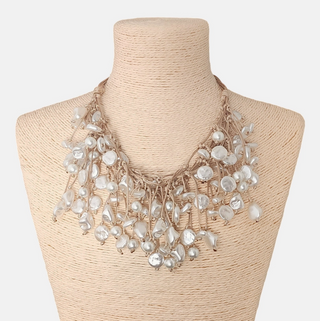 Coastal Pearl Statement Necklace