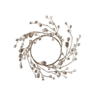 Beaded Glass Berry Wreath 7" - dolly mama boutique