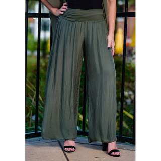 Mercedes Silk Pant - dolly mama boutique