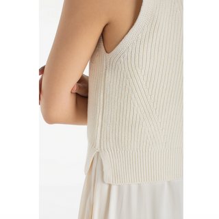 Sleeveless Maxi Dress with Knit Topper - dolly mama boutique
