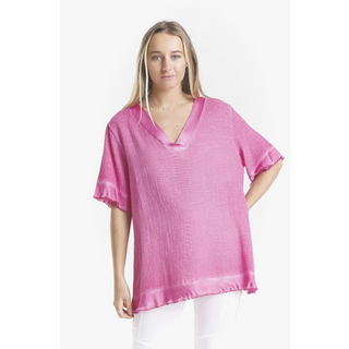 Idalia Elbow-Sleeve Top - dolly mama boutique