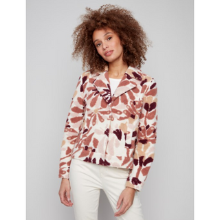 Floral Sherpa Jacket - dolly mama boutique