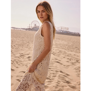 Crochet Sleeveless Maxi Dress