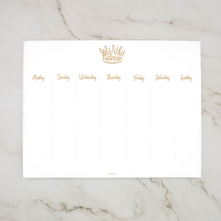 Crown Weekly Planner Pad - dolly mama boutique