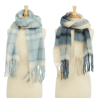 Brushed Plaid Scarf - dolly mama boutique