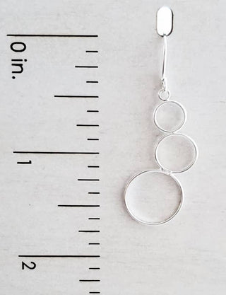 Silver Bubble Cluster Earrings - view 4