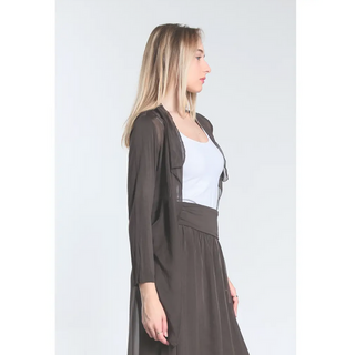 Ansley Tie-Front Wrap - dolly mama boutique