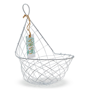 French Wire Hanging Basket 54168 - dolly mama boutique
