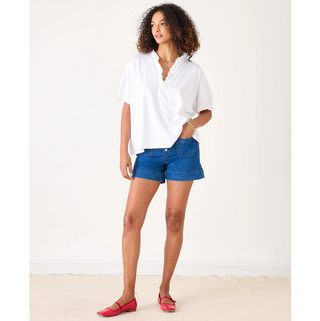 Amelia Ruffle Tee - dolly mama boutique