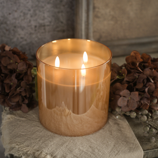 6” 3-Wick 3D Flame Candle - dolly mama boutique