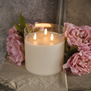 6” 3-Wick 3D Flame Candle - dolly mama boutique