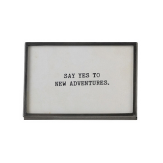 Gunmetal Framed Signs - dolly mama boutique