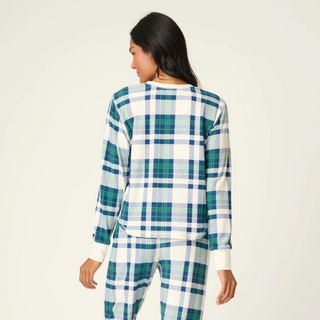 Cozy Life Plaid Long-Sleeve Top
