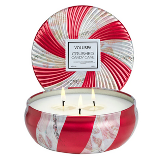 Crushed Candy Cane Candles - dolly mama boutique