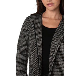 Collarless Zip Jacket - dolly mama boutique