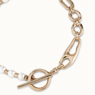 Pearl & Match Toggle Necklace