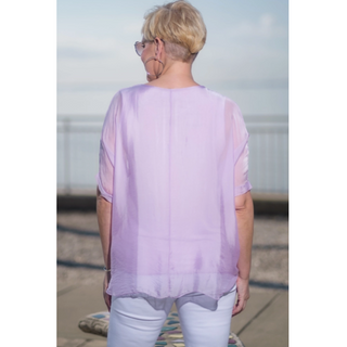 Adriana Double Raw-Edge Top - dolly mama boutique