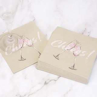 "Cheers!" Cocktail Napkins - dolly mama boutique
