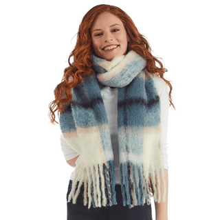 Brushed Plaid Scarf - dolly mama boutique