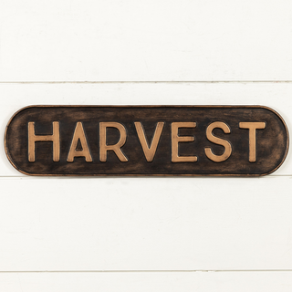 Metal "Harvest" Sign