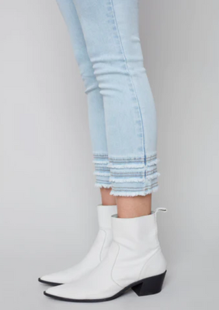 Frayed-Hem Ankle Jean C5147Z