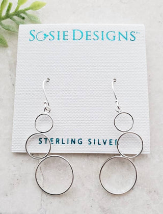 Silver Bubble Cluster Earrings - view 5