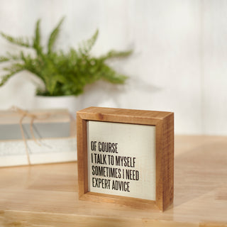 Box sign side view