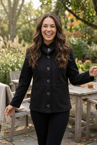 Habitat Luxe Ponte City Jacket in Black