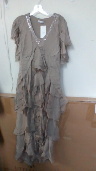Sequenced V Neckline Dress